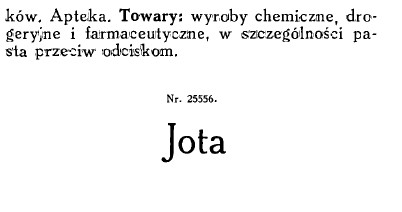 WIADOMOŚCI urzedu patentowego 1935, preparat Jota, cz.2.jpg