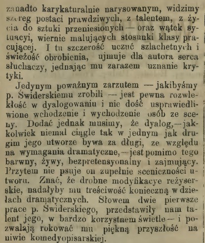 recenzje sztuk Leopolda Świderskiego, Echo, 172, 1880 r, cz.3.jpg