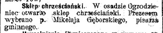 sklep chrześcijański w Ogrodzieńcu, G.Cz., 17 stycznia 1907.jpg