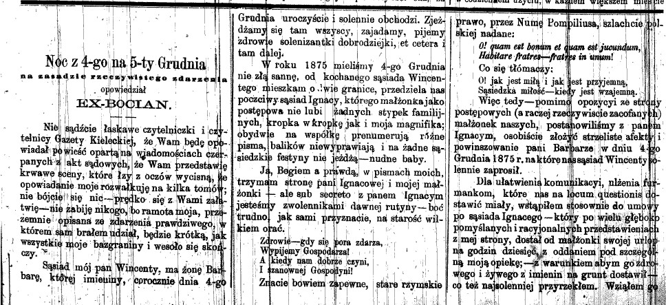 F. Świderski, gawęda Noc z 4-ego na 5-ty grudnia, Gaz.Kiel., nr 20, 1877, cz.1.jpg