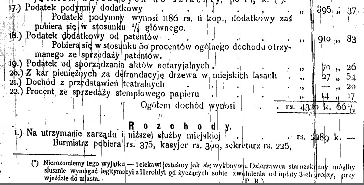 budżet Olkusza na 1879 rok, Gaz.Kiel. 91 , 1879 r., cz.3.jpg