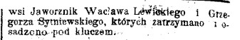 napady, Jaworznik, Kromołów, Choroń, sierpień 1907 r., G.Cz. 226, 1907, cz.2.jpg