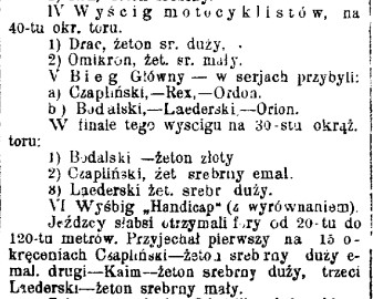 Wyścigi cyklistów w Częstochowie, sierpień 1907 r, G.Cz. 232, 1907, cz.2.jpg