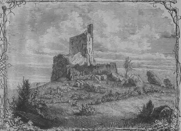 Częstochowskie strony, rysunek zamku w Mirowie, T.I., 349, 1874 r..jpg