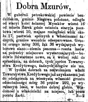 Mzurów, grunt po wyrąbanym lesie, Gaz.Kiel., 31, 1874 r..jpg