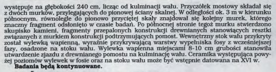 Ryczów, badania 1990 r,  Informator Archeologiczny 1990, cz.2.jpg