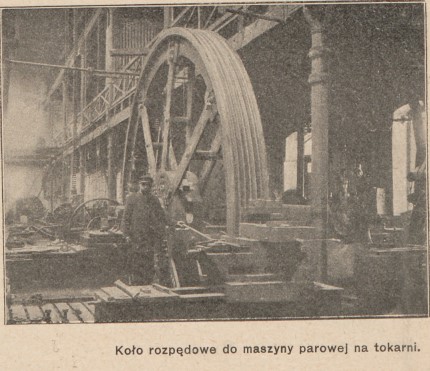 Poręba,koło rozpędowe, Świat, 23, 1911 r..jpg