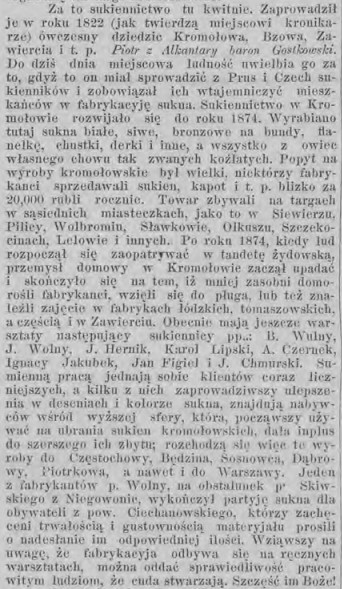 Kromołów i sukna kromołowskie, Tydz.Piotr. 22, 1894 r., cz.2.jpg