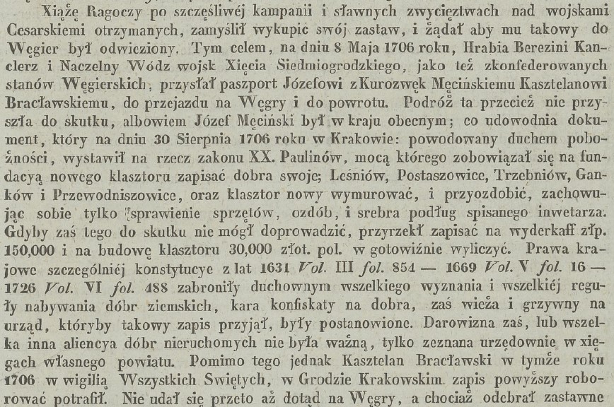 Proces Męcińscy- Paulini, zapis na rzecz paulinów w Leśniowie.jpg