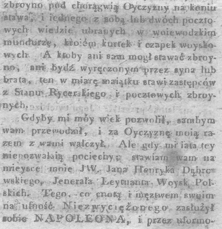 Uniwersał na pospolitą obronę. Gaz.Pozn. 102, 1806 r., cz.6.jpg