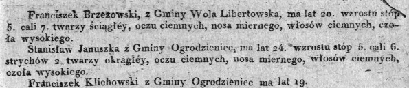 zbiegli popisowi, Dz.Rz.W.K.12, 1819 r., cz.2.jpg