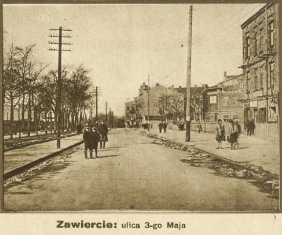 Zawiercie, ul.3 Maja, K.Z.BTDI 10, 1927 r..jpg