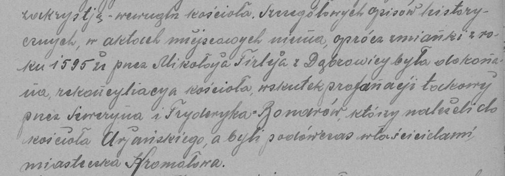 Seweryn i Fryderyk Boner, Opis kościoła kromołowskiego...1920 r..jpg