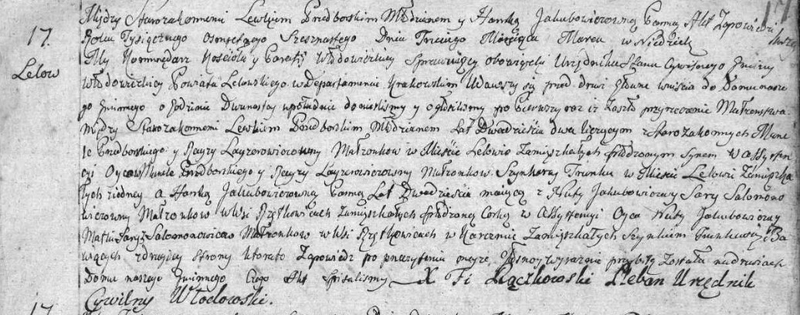 małzeństwo córki karczmarza z Rzędkowic, 1816 rok.jpg