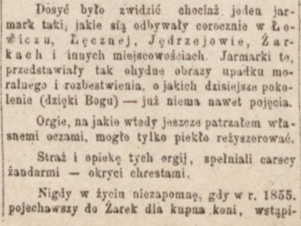 Jarmark w Żarkach, 1861 r. Straznica Polska 23, 1881 r., cz.1.jpg